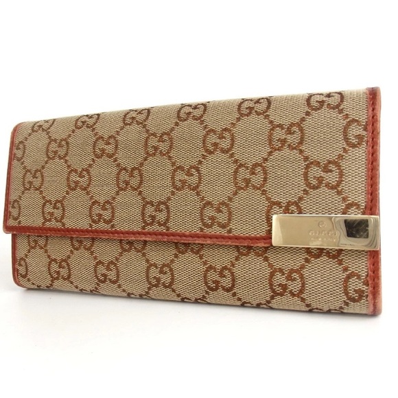 Gucci Metallic Copper Wallet on Chain - Picture 1 of 16